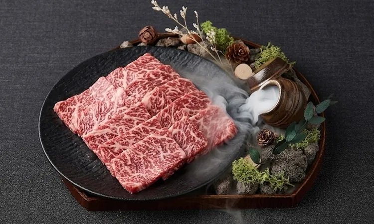 Jin galbi plated